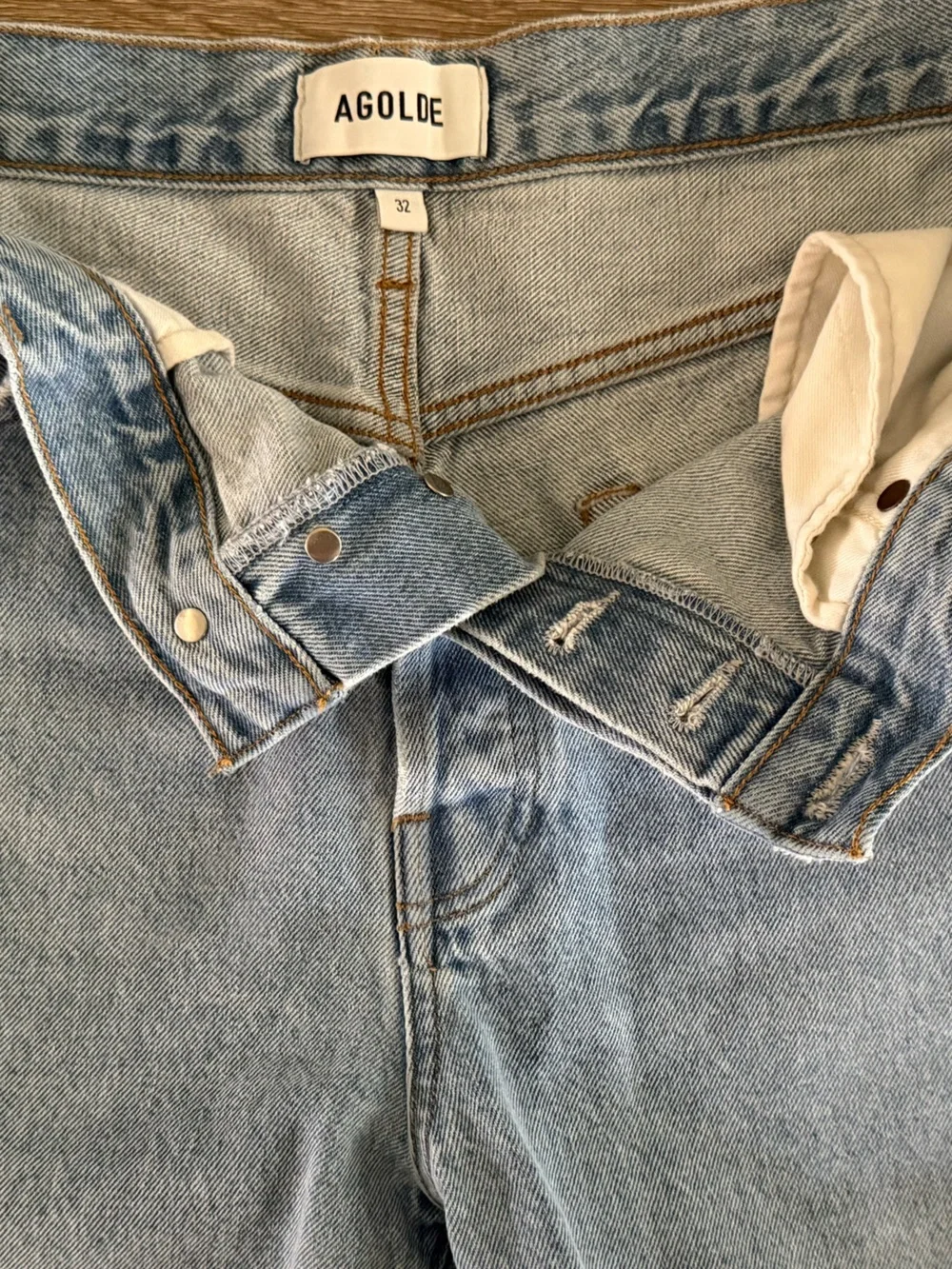 Agolde Parker Long Highrise, size 32